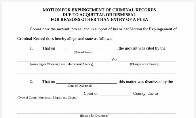 Expunge a Criminal Record in the State of West Virginia