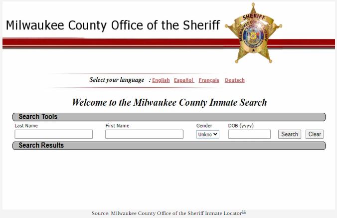 Find Someone in a Local Wisconsin Jail