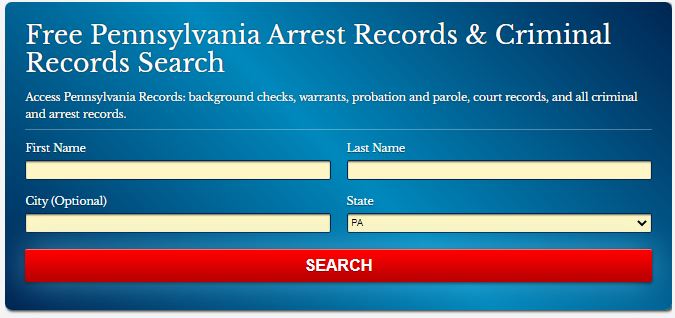 Pennsylvania Arrests & Criminal Records