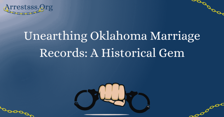 Unearthing Oklahoma Marriage Records: A Historical Gem