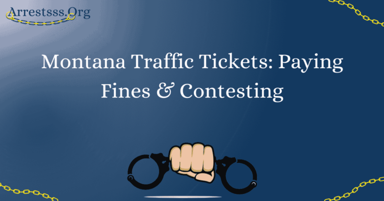 Montana Traffic Tickets: Paying Fines & Contesting