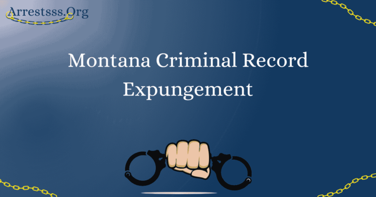 Montana Criminal Record Expungement