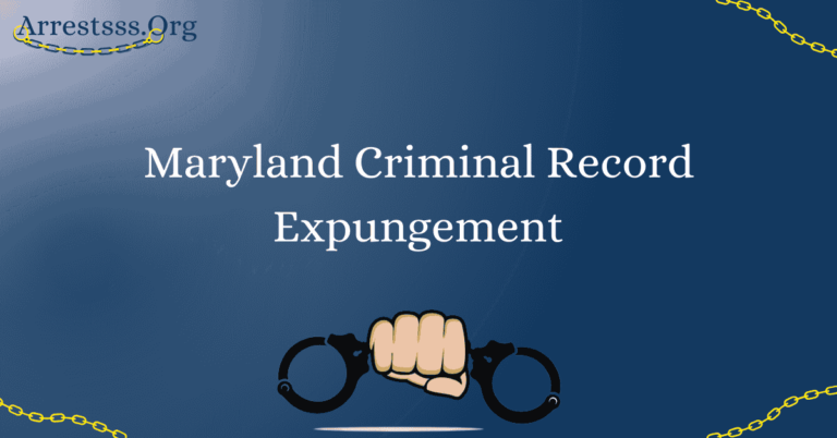 Maryland Criminal Record Expungement