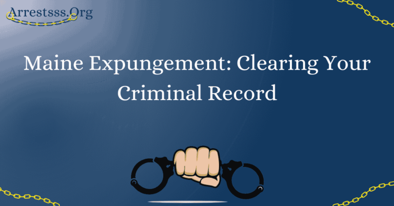 Maine Expungement: Clearing Your Criminal Record