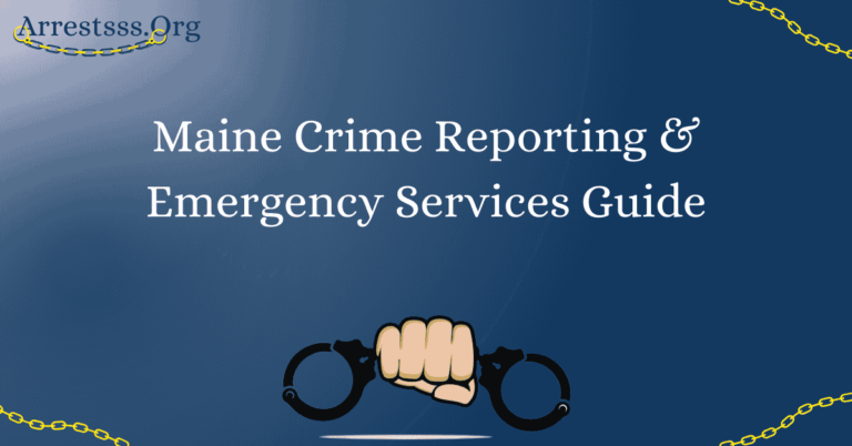 Maine Crime Reporting & Emergency Services Guide