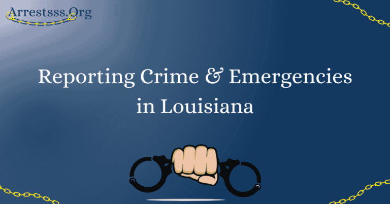 Reporting Crime & Emergencies in Louisiana