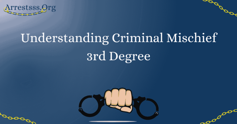 Understanding Criminal Mischief 3rd Degree
