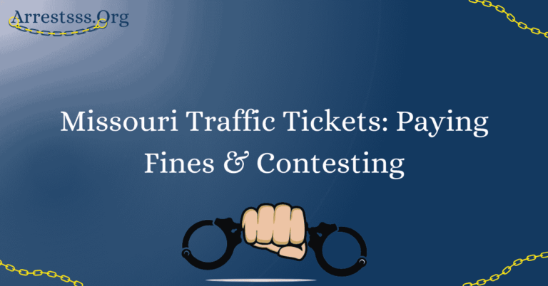 Missouri Traffic Tickets: Paying Fines & Contesting