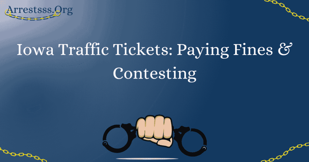 Iowa Traffic Tickets Paying Fines & Contesting