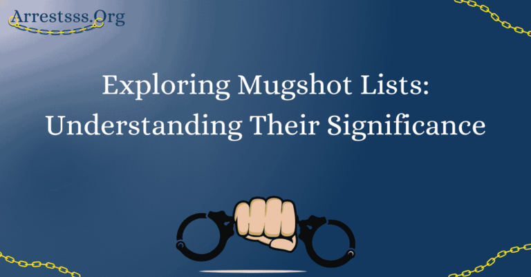 Exploring Mugshot Lists: Understanding Their Significance
