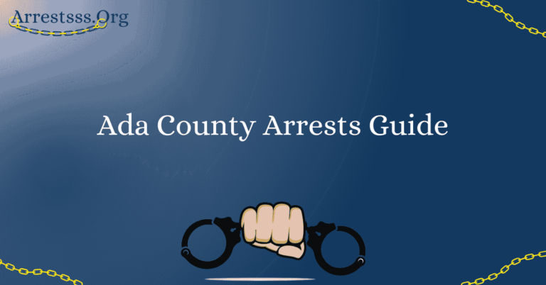 Ada County Arrests Guide