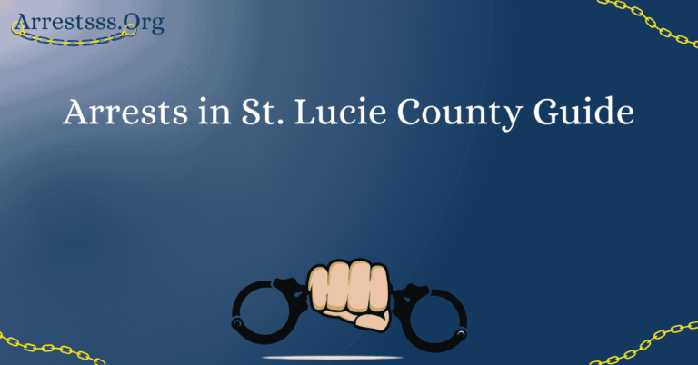 Arrests in St. Lucie County Guide